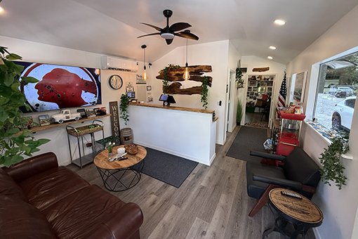 Receiving Area and Lounge For Webster Florida Nursery and Garden Center Clients