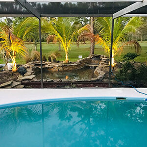 New Water Feature Installed by Landscaping Company Servicing Residential Properties in Wesley Chapel FL